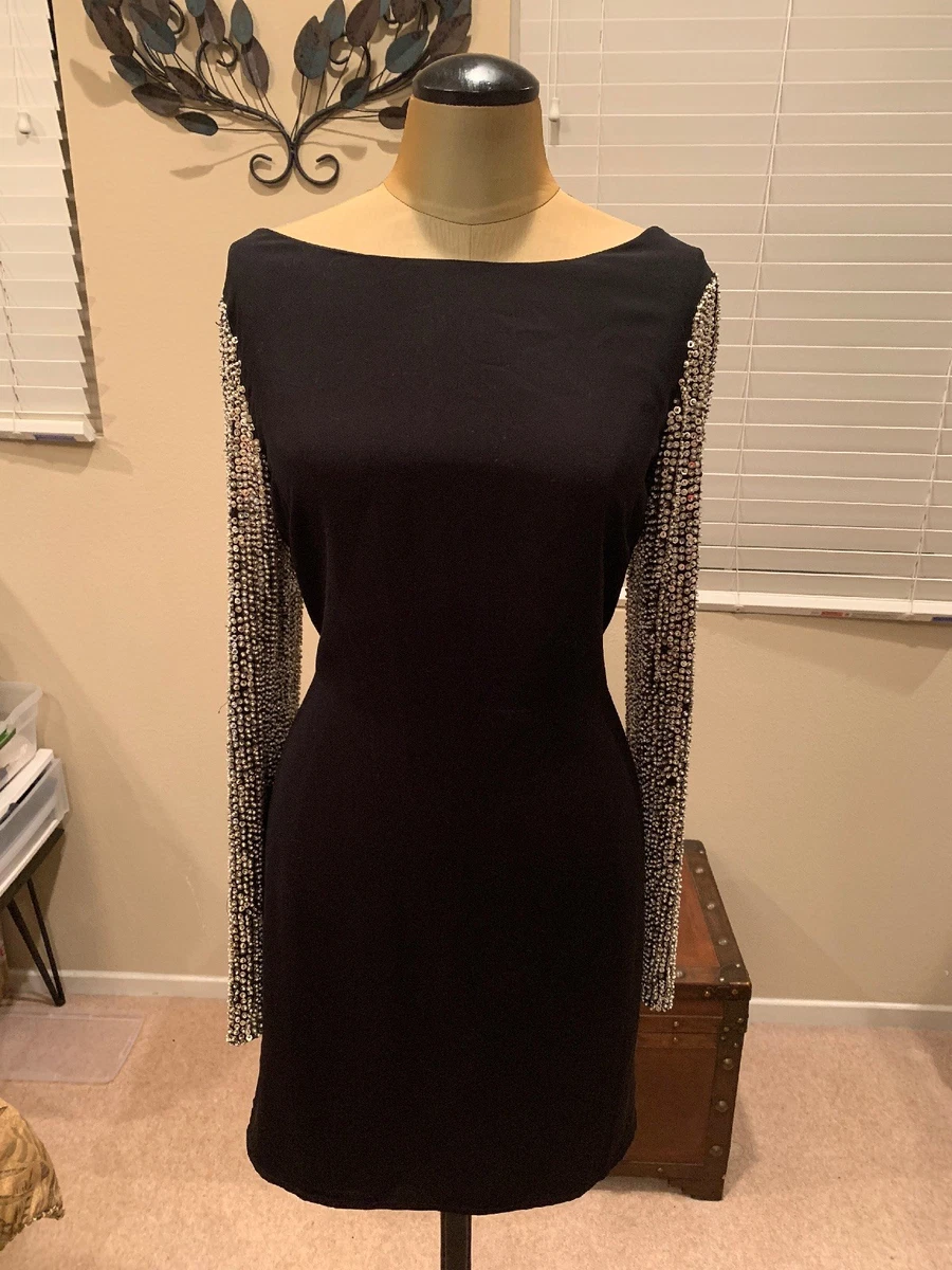 Parker black cocktail clearance dress