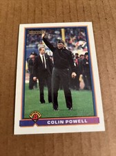 1991 Bowman US STAMP Colin Powell #533 Yankees Baseball Card (o)
