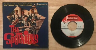 45 7'' FRENCH EP THE SPOTNICKS TAKE FIVE ON PRESIDENT 340