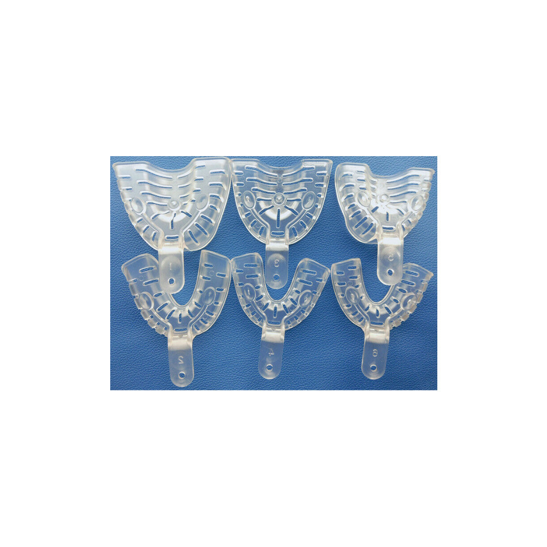 Dental Alginate Impression Tray Inlay Clear Autoclave 121℃ Orthodontic