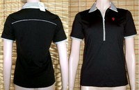 Schwarzes POLO-SHIRT - Mit Rv - Valiente - Golf House - Neu - Gr. 34 - 36
