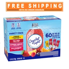 Crystal Light Variety Pack Drink Mix Packets 60 pk.