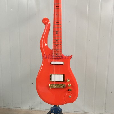 Orange Prince Cloud Electric Guitars 6-string Solid Body Gold Hardware Hot Sale