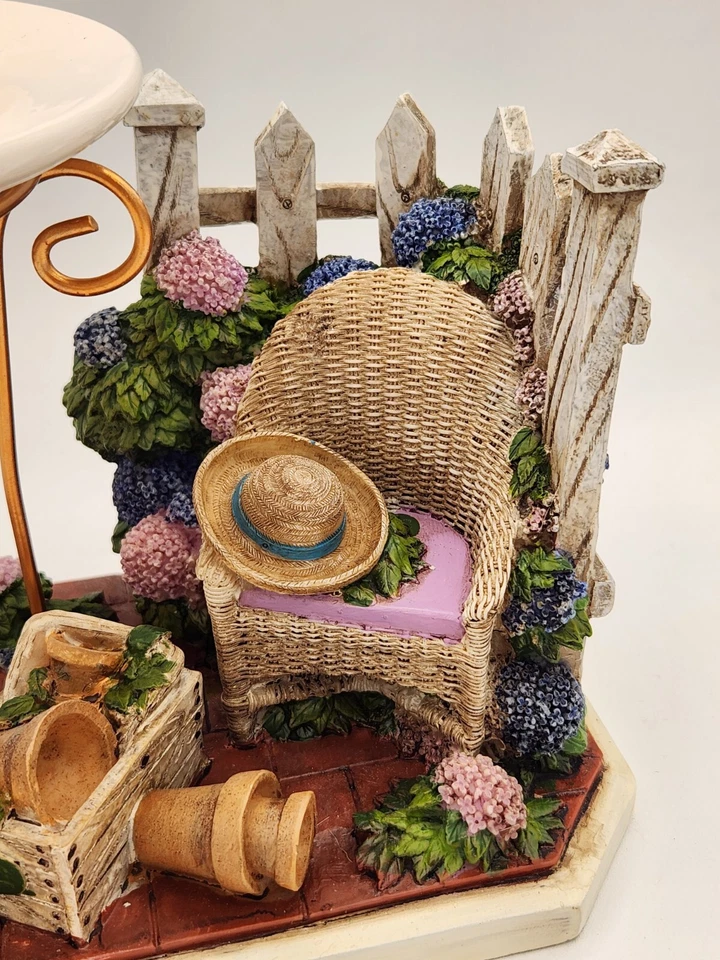 Yankee Candle Tealight Cera Tarta Calentador Primavera Jardín Diorama Hortensias  Foto 3 de 4