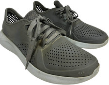 Crocs men's LiteRide Pacer Grey/Grey Lace-up Casual Shoes 204967 size 11