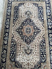 Semi Antique Fine Heavy Oriental Rug 38”x 60” Nain Colors