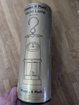 Weems & Plath (Modell #700) massive Messing Öl Yacht Lampe-NEU VERSIEGELT IN VERPACKUNG