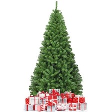 6FT Christmas Tree PVC Artificial 1000 Tips Premium Hinged w/ Solid Metal