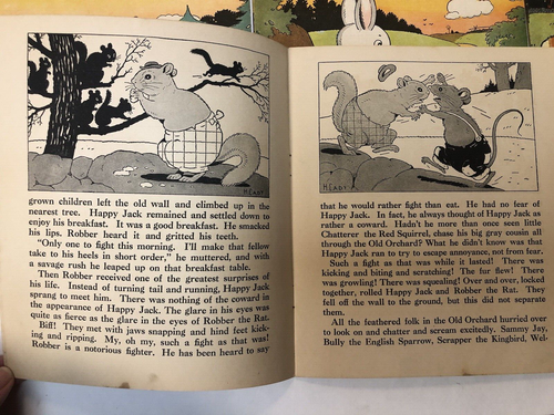 Lot 7 Vintage Platt & Munk Co. Children's books 1930s Soft Cover Fox Rabbit Coon - Picture 9 of 13