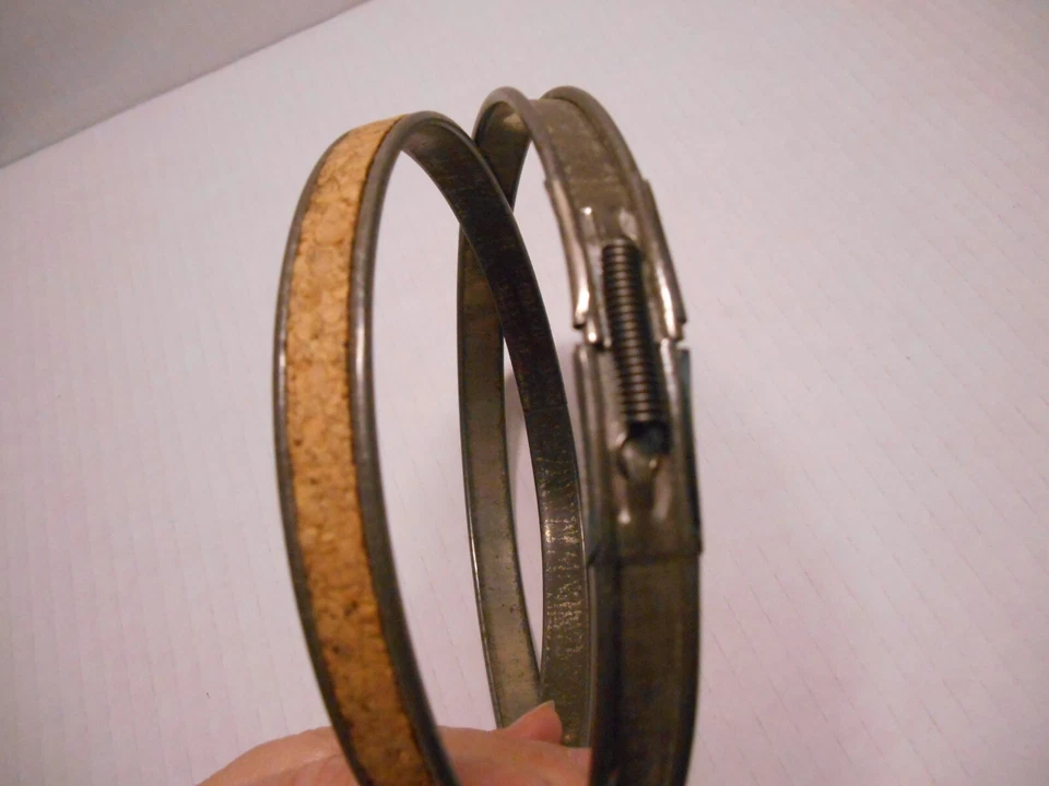 Vintage Round Metal Spring Tension Cork Lined Embroidery Hoop 5" - Image 3 of 4