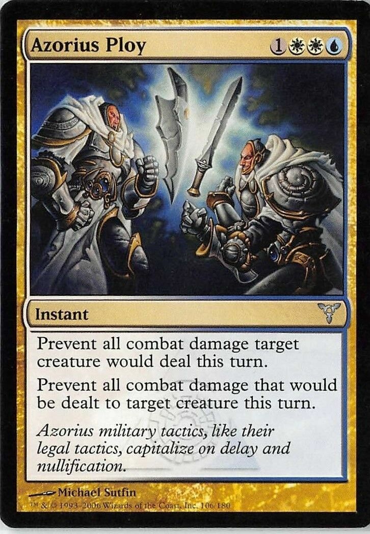X4 Azorius Ploy Dissension Light Play LP MTG Magic DNA GAMES