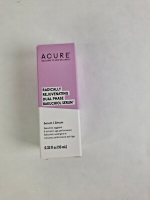 ACURERadically Rejuvenating Dual Phase Bakuchiol Serum .33oz / 10mL-NEW/NIB