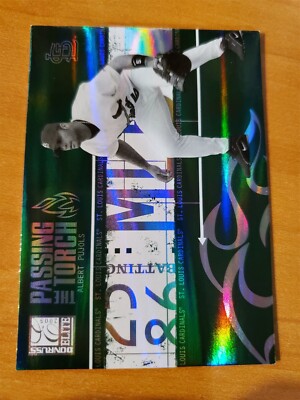 2005 Donruss Elite Passing The Torch Green Albert Pujols Card #PT-2 #250/250