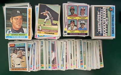 1976 Topps Baseball SET BREAK stars, commons, Hall of Famers