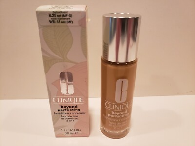 Clinique~Beyond Perfecting Liquid Foundation+Concealer~WN48 Oat ~ 1 oz~NIB