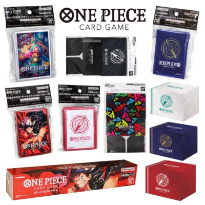 one piece card game accessories Official One Piece CCG Card Game Accessories Deck Storage Boxes Card  Sleeves New