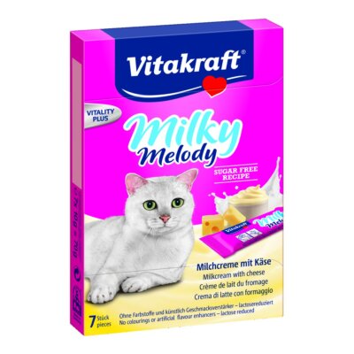 Vitakraft Katzensnack Milky Melody Käse 70g - Snack Milchcreme Leckerli Katze