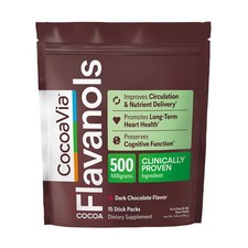 CocoaVia Cocoa Flavanols 500mg, High Flavanol Cocoa Powder, Support Heart and...