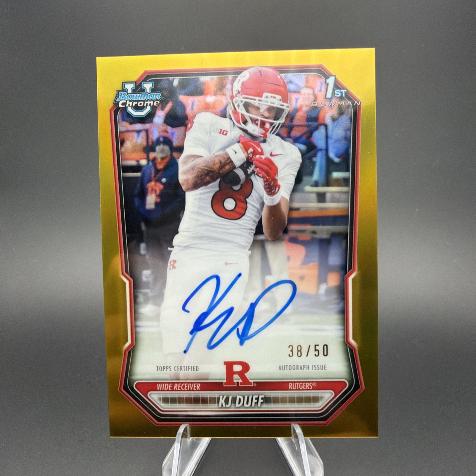 2026 Bowman Chrome KJ Duff 1st Bowman Auto /50 Gold Refractor  True gold