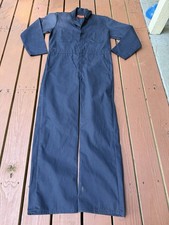 Red Kap Navy Coverall Paint Mechanic Jumpsuit Work Uniform Mens Size 40 Regular
