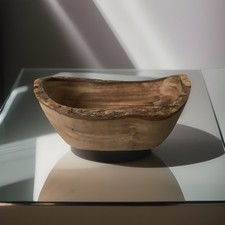 Unbranded Organic 10 Oz. Olive Wood Oval Bowl