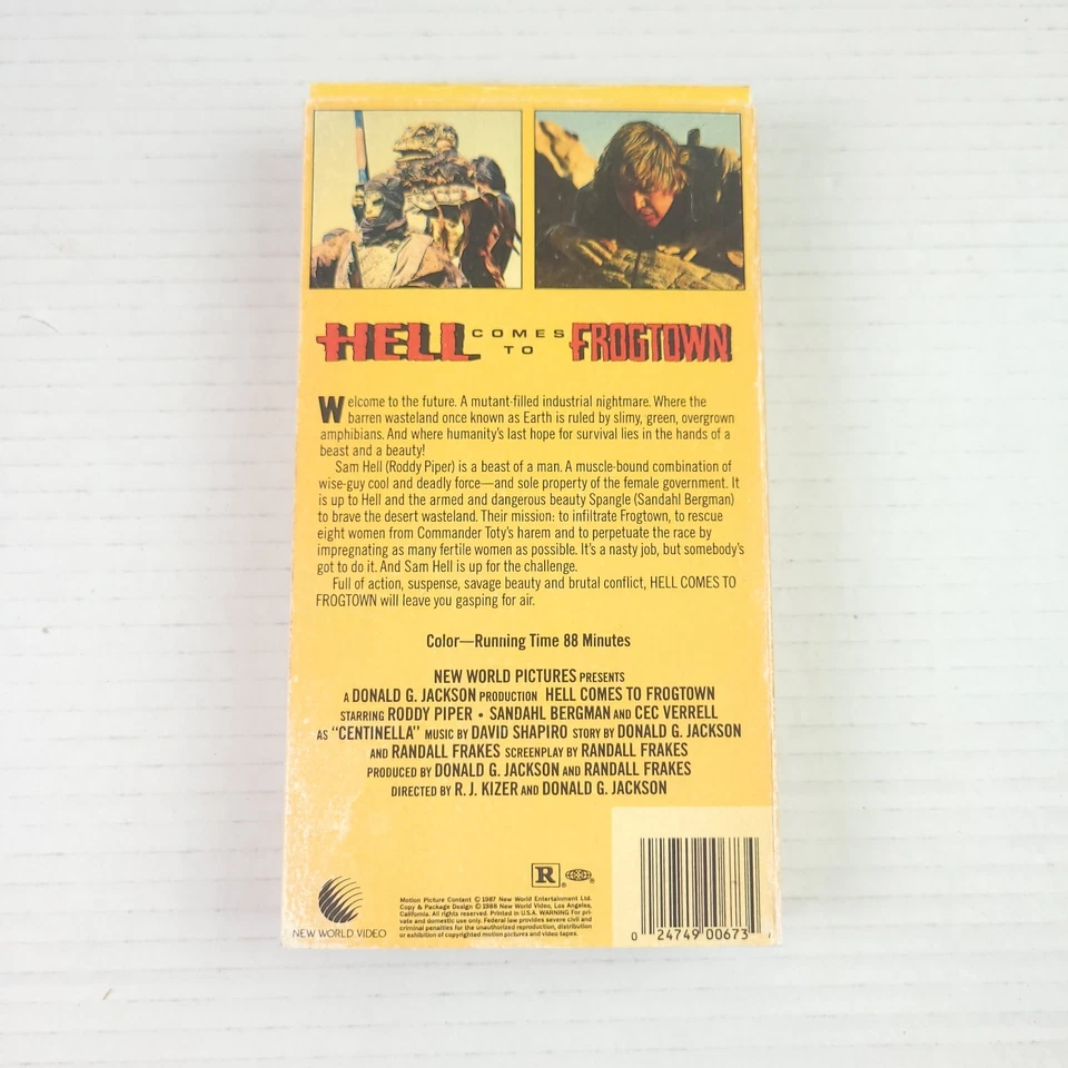 Hell Comes to Frogtown VHS Movie Roddy Piper Sandahl Bergman **Read Description* - Image 2 of 3