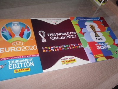 PANINI FIFA WORLD CUP STICKER ALBUM  2022 2026 & UEFA  EURO 2020 STICKER ALBUM