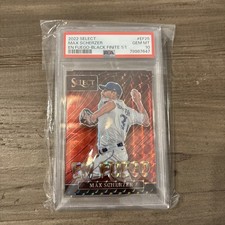 2022 Panini Select En Fuego Max scherzer 🔥 Black FINITE 1/1 PSA 10 ‼️#EF25