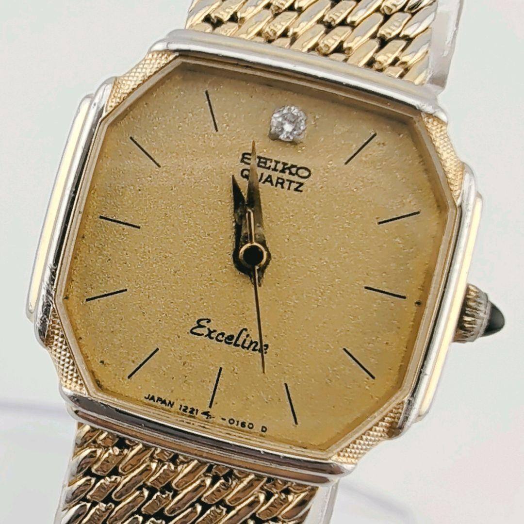 SEIKO Exceline 1221-5080 1P ダイヤ レディース 時計 Seiko Exceline 1221-5080 Quartz Watch - Gem
