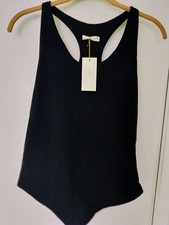 NWT Basal Draped Racerback Thong Bodysuit Black -Tag XL Measures Like Small