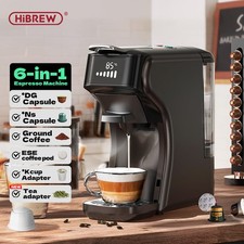 HiBREW H1B 6in1 Coffee Maker for Dolce Gusto Nespresso Capsules Powder Hot Cold