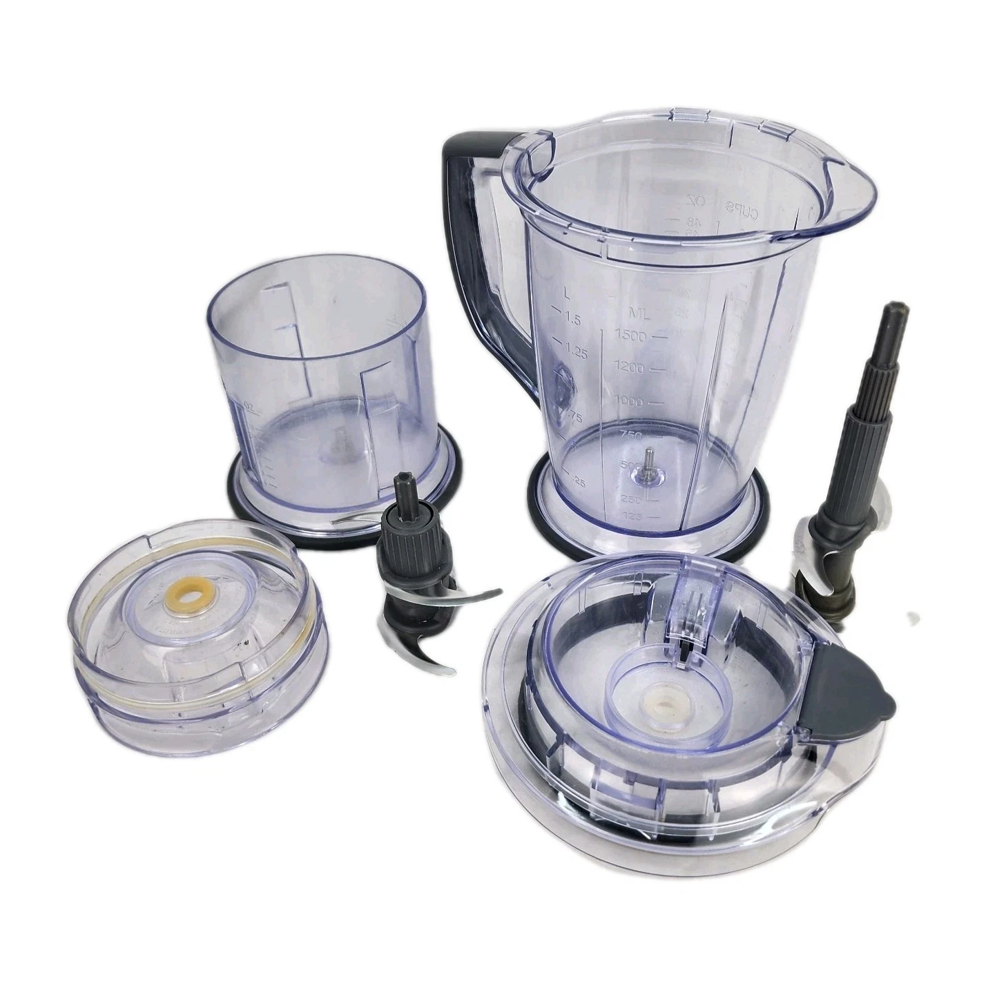 Lot Of 2 NINJA Master Prep Professional Blender Pitcher Lid & Blade 2 & 6 Cup