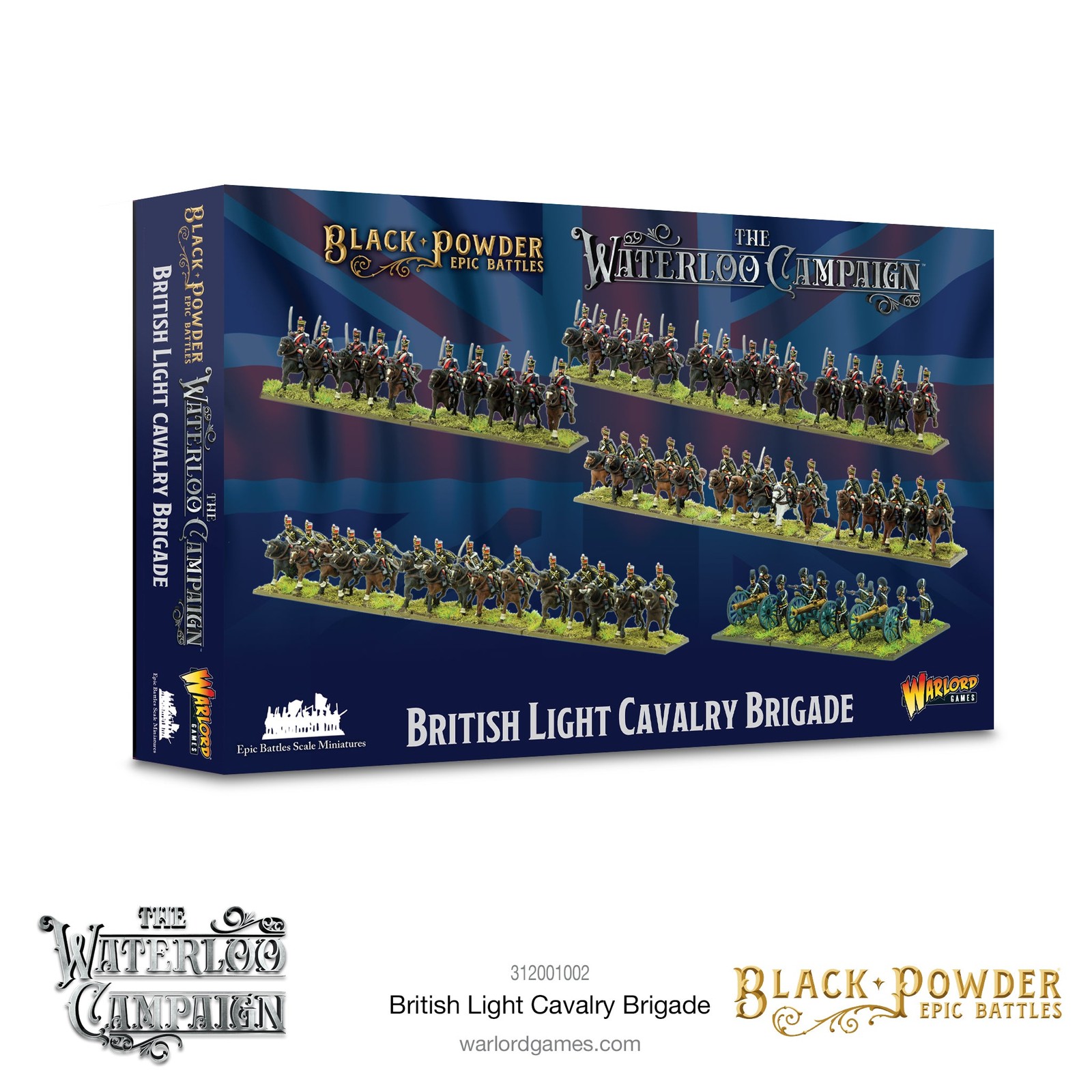 WarLord Black Powder Epic Battles Waterloo: British Light Cavalry Brigade Milita