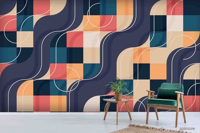3D Geometric Graphic Pattern Wall Murals Wallpaper Murals Wall Sticker
