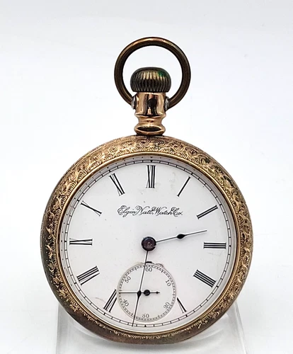 1895 Elgin 15J Grade 44 Pocket Watch Lot. H39