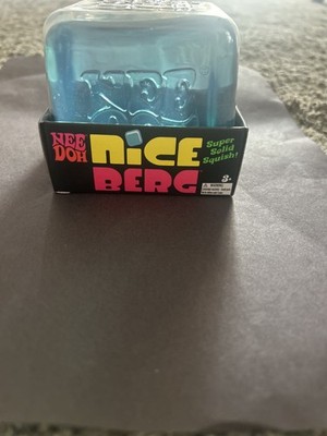 NeeDoh Nice Berg Blue XL Giant Nee Doh Niceberg Squishy Cube Ice