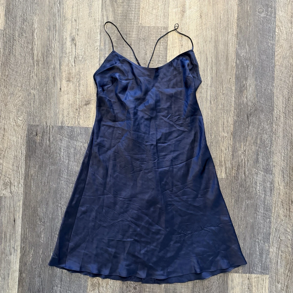 navy blue slip for under dress Navy Wide Strap Slip for Under Dress main image 1