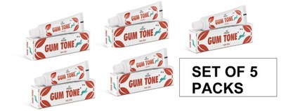 5 x Charak Gum Tone Gel für Mundhygiene Frischer Atem je 50 g Ablaufdatum 2028