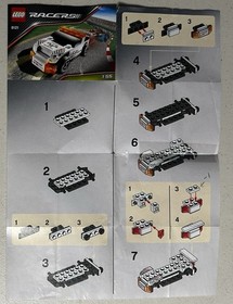 Lego Racers Tiny Turbos, 8120 , 8121, & 8119, Complete W/ Manuals, No Boxes