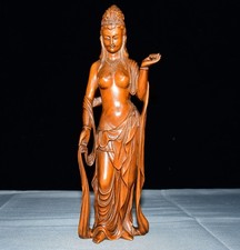 Exquisite Small Leaf Boxwood Auspicious Heavenly Maiden Ornament