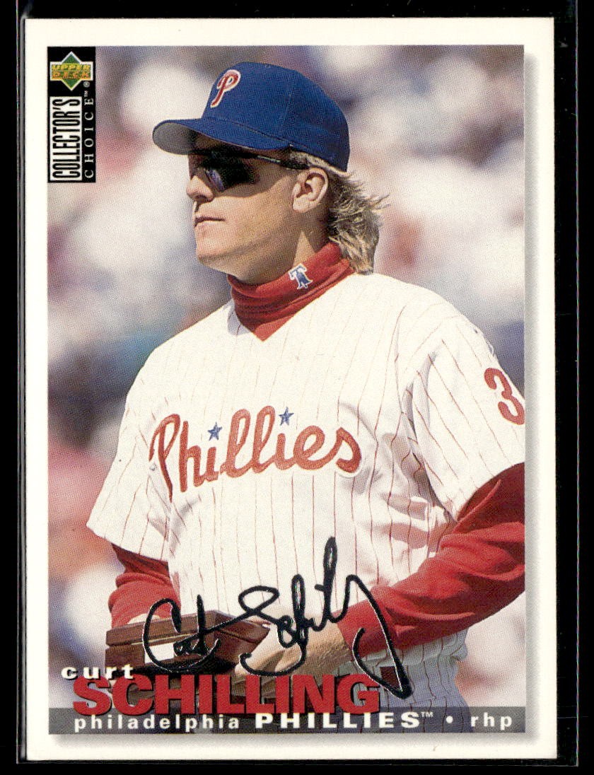 1995 Collector's Choice #374 Curt Schilling Silver Signature Baseball Card 2701C