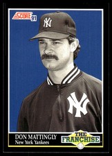Don Mattingly 1991 Score #856 Yankees MLB READ FREE SHIPPING AutographDen