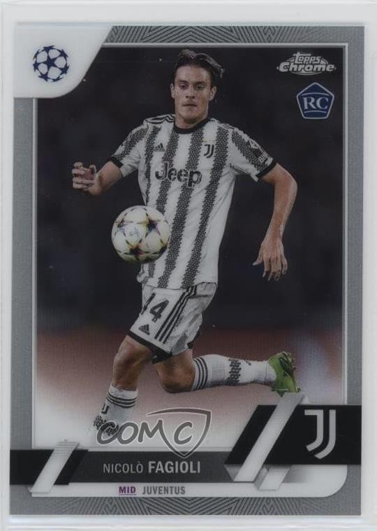 2022 Topps Chrome UEFA Club Competitions Nicolo Fagioli Nicolò #53 Rookie RC o8g