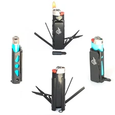 Pro Lighter Sleeve - Multi-tool - 420 Stainless Steel - Easily Fits Your Favo...