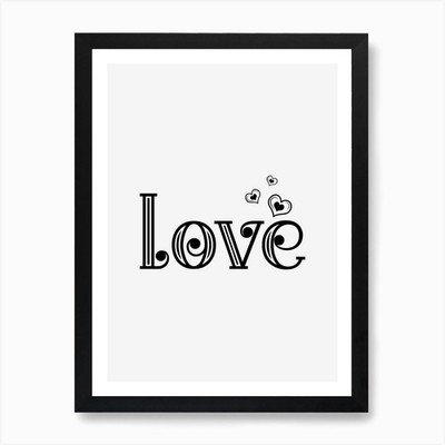 Liebeszitat Kunstdruck gerahmt Wandbild Poster Leinwanddruck Bild