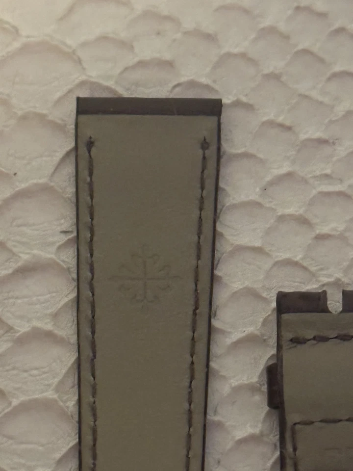 Correa Patek Philippe Original Fábrica Marrón Oscuro 18mm Foto 4 de 4