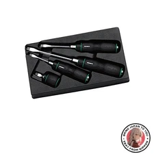 New Kyoto Machine Tools KTC Nepros Resin Handle Flathead Screwdriver Set