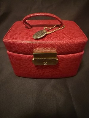 Vintage Wolf Designs Genuine Leather Red Women's Top Strap Small