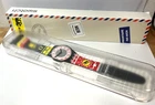 AS NEW SWATCH GREETINGS FROM BEARN SU0Z248 QUARTZ WATCH - FRESH BATTERY