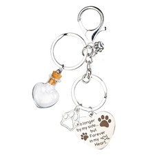 Dogs Cats Memorial Gifts Pet Memory Keychain Loss of Pet Sympathy Gift for Lo...
